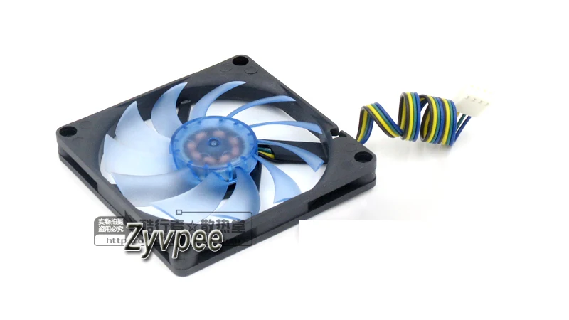 Zyvpee 3. 0 T128010DU 12 В 8010 а 4 провода контакта PWM синий Φ 8 см чехол вентилятор кулер