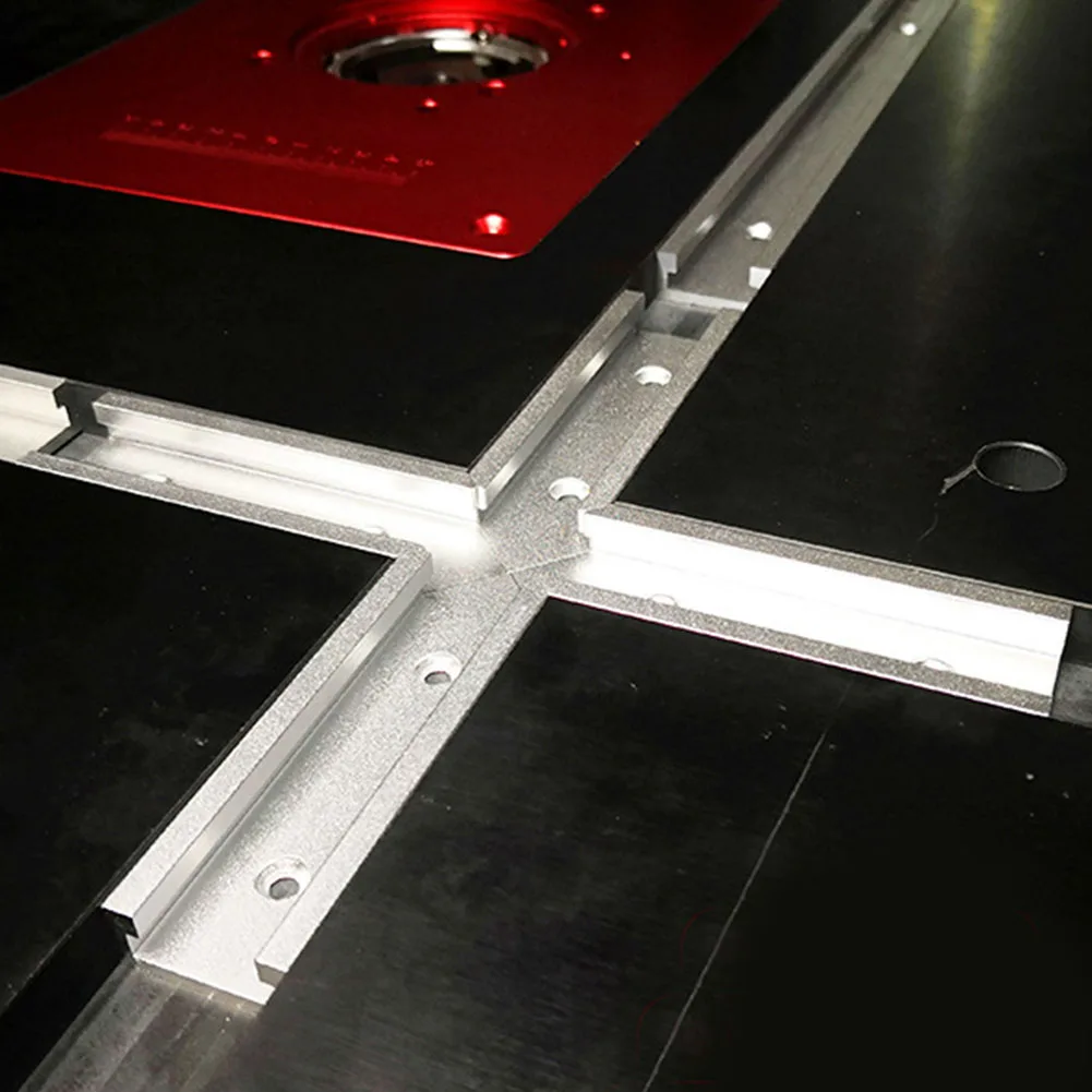 4 шт.. Аксессуары Chute Table 200 мм Rail Miter DIY алюминиевый сплав 30 Тип Крест T track