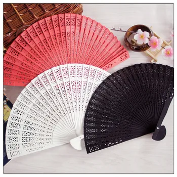 

100pcs Personalized custom wedding keepsake Luxurious timber Fold hand Fan+Party Favors/wedding Gifts