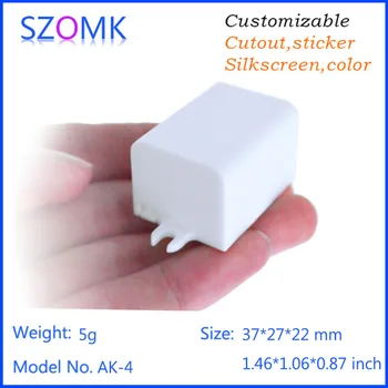 

10 pcs, hot selling abs plastic enclosure LED control box 37*27*22mm wall mounting enclosure for electronics plastic