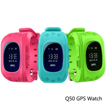 

Tinymons Anti Lost Q50 OLED Child GPS Tracker SOS LBS Take Off Sensor Positioning Sim Card Phone Kids Smart Watch IOS Android