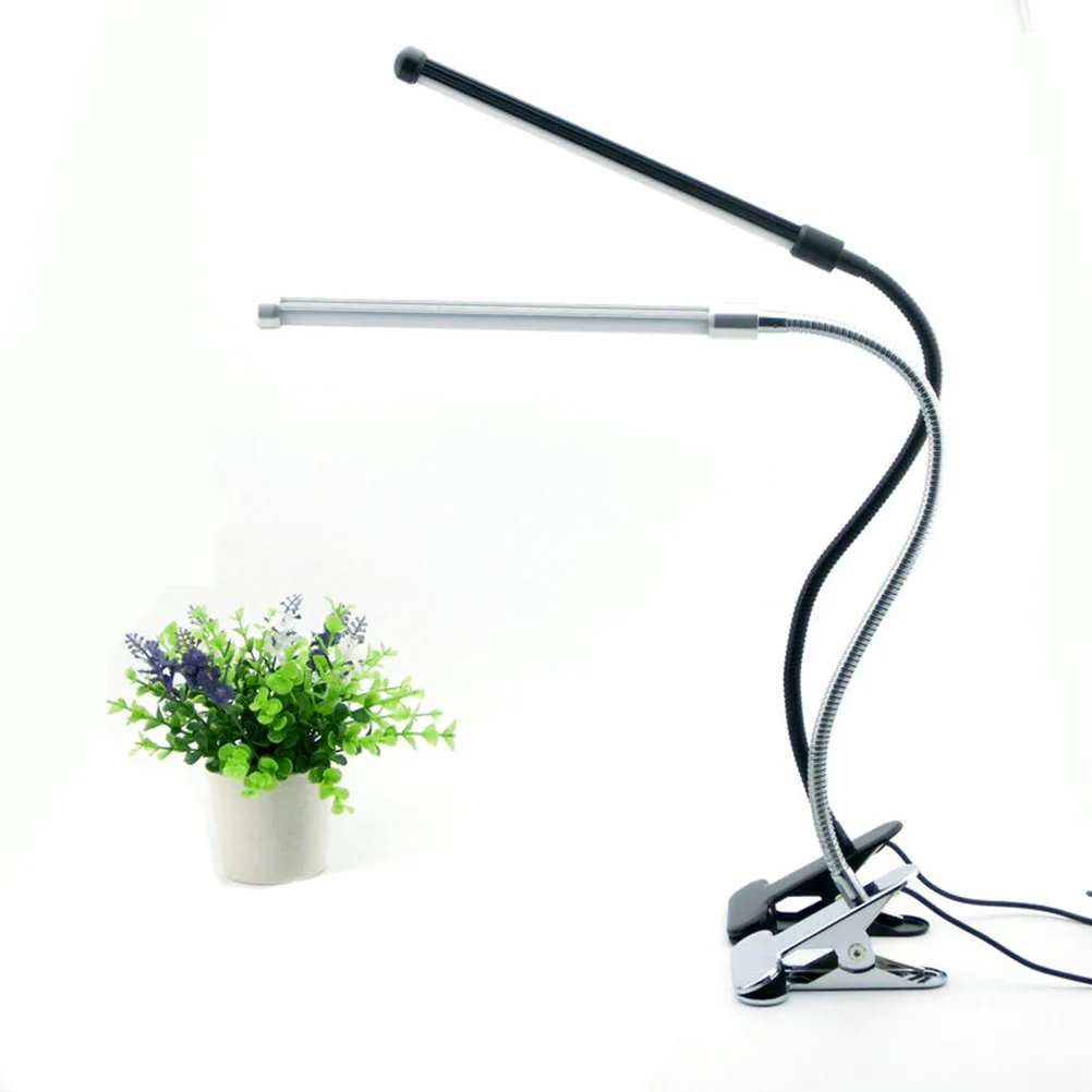 

Led Reading Lamp With Clip Eye Protection US Plug Table Light With White & Warm White Light