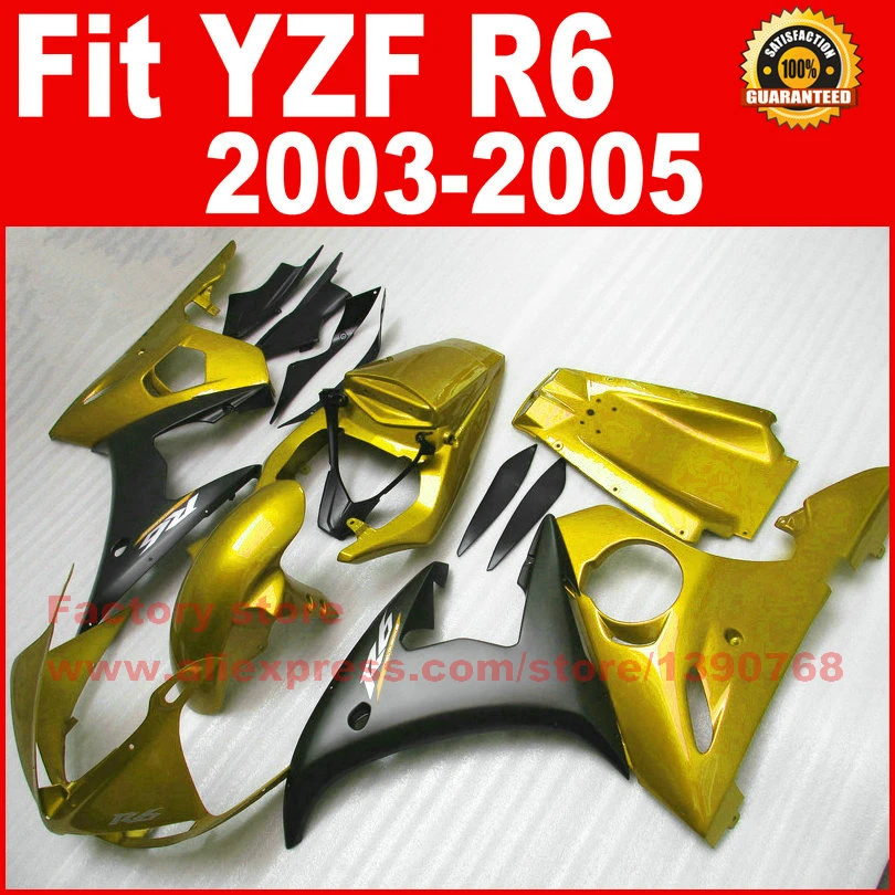 

Комплект обтекателей из АБС для YAMAHA YZF R6 YZFR6 03 04 05 2003 2004 2005