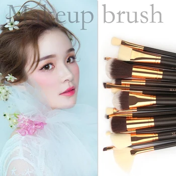 

brushes 15pcs Pink Makeup brushes set beauty Make up brush women blush Powder Foundation