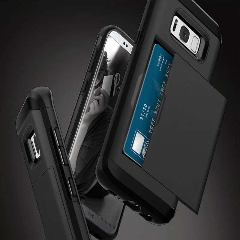 Ascromy-Slim-Armor-CS-For-Galaxy-S8-Plus-Case-Dual-Layer-Wallet-Design-Card-Slot-Holder-Cover-for-Samsung-S8-Plus-Accessories-1 (6)