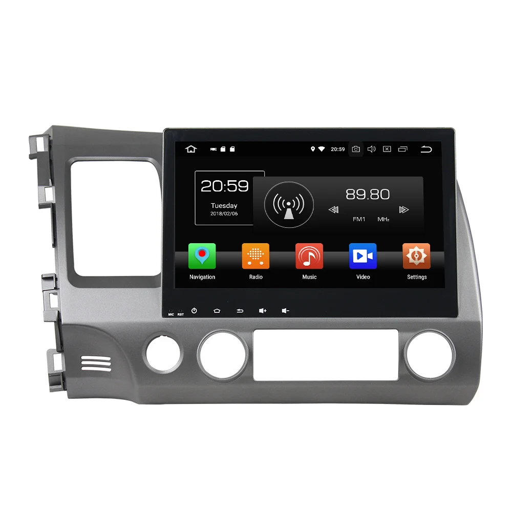 Cheap 2 Din Car Radio Bluetooth for Honda Civic 2006~2011 Android Auto Stereo GPS Navigation DVD Android Car Multimedia Player 1