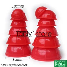 Оптом и в розницу традиционный массаж иглоукалыванием инструмент медицинские банки для терапии тела чашки набор для оздоровительных процедур 12 шт./компл. 6 компл./лот