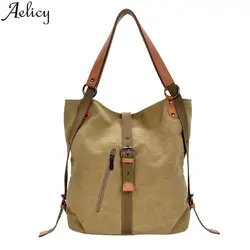 Aelicy 2019 Модное на одно плечо сумка для женщин большой Размеры сумки дамы Повседневное Холст Граффити пляжная