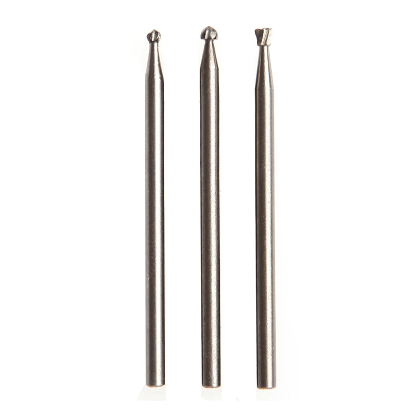 3Pcs HSS Routing Router Grinding Bits 2.35mm For Rotary Tool Dremel Bosch Nice Gifts #20/22W