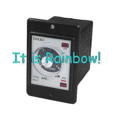 

Free Shipping Rotary Knob DPDT 8P 6 Sec 6S Timing Time Relay AC 220V w LED Indicator