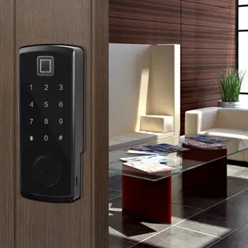 

Bluetooth Fingerprint Password Door Lock Card Reader Electronic Keypad Digital Smart Locks Bluetooth Door Lock