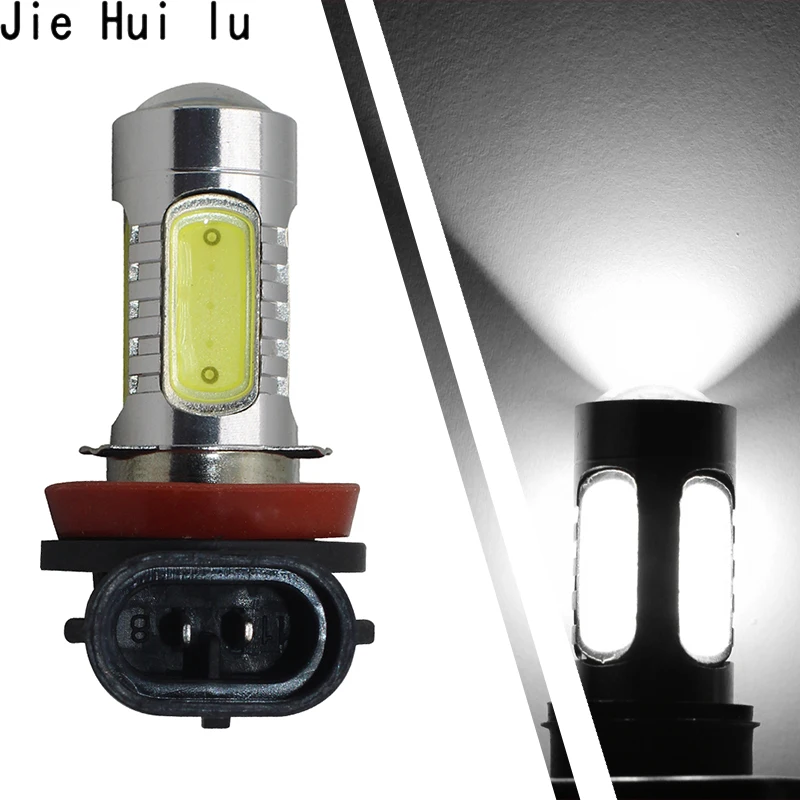 

1Pcs White H8 lamp H11 LED COB Bulb Car Auto Light DRL Driving Fog Lamp 12V DC