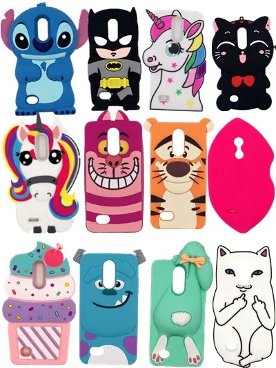 

For LG K4 2017 Case NEW 3D Silicon Unicorn Rabbit Cupcake Cat Cartoon Soft Phone Back Skin Cover Case for LG K4 2017 5.0 inch