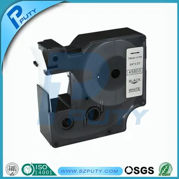 

high-quality compatible d1 45803 19mm Black on White label tape for dymo label maker