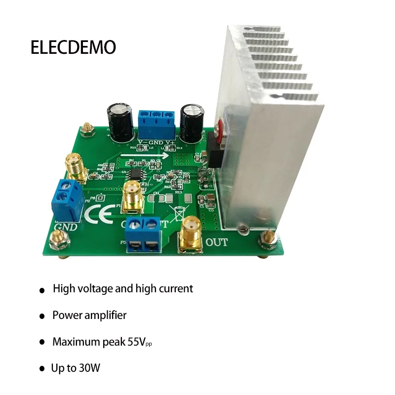 

LM1875 Module Power Amplifier High Voltage and High Current Amplification LM1875 55V Peak Motor Drive Power Amplifier Board