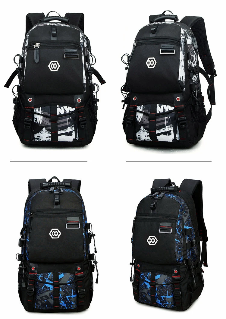 JKBW USB Charging 15.6'' Laptop Backpack Traveling Hiking Backpack Large Capacity Versatile Utility Backpack for Men (16)