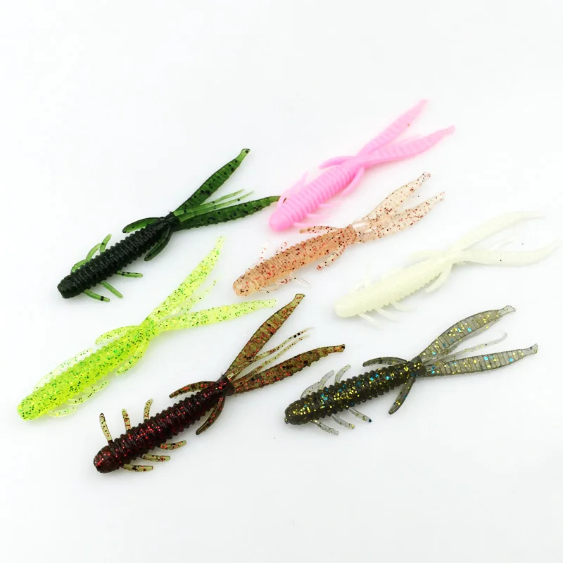 New Arrival 72mm 1.8g 5pcs Plastice Fishing Lure Smell Attractive Fish