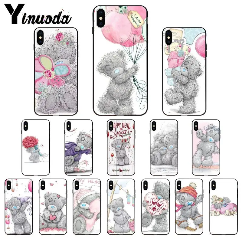 

Yinuoda Tatty Teddy Bear Me To You Soft Silicone black Phone Case for iPhone X XS MAX 6 6s 7 7plus 8 8Plus 5 5S SE XR