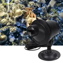 Водонепроницаемый проектор лампа светодиодный проектор свет Красочные 3D огни садовое, Рождественское украшение лампа