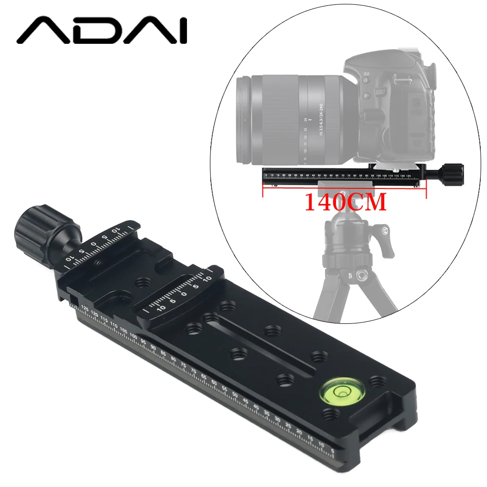 

ADAI NNR 140mm Nodal Rail Slide Plate QR Clamp Macro Panoramic Bracket For Arca Swiss RRS 38MM NNR140