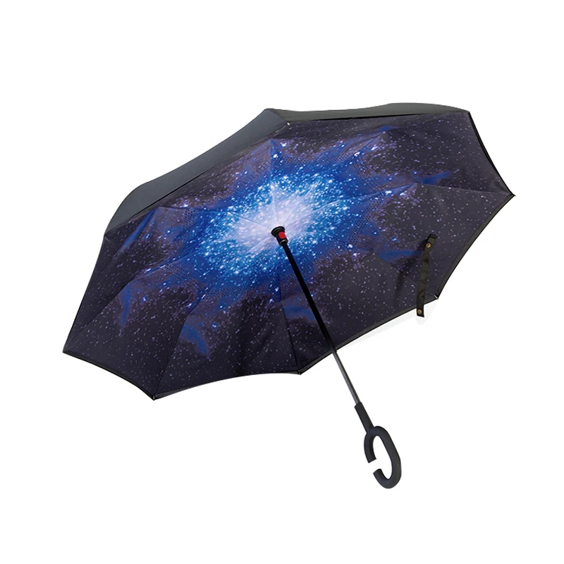Windproof Reverse Umbrella Double Layer Inverted Umbrella Self Stand umbrella rain/sun women/men Child folding umbrella,automatic umbrella,sun umbrella