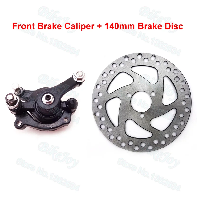 140mm Brake Disc Rotor + Front Brake Caliper For 47cc 49cc Engine Gas