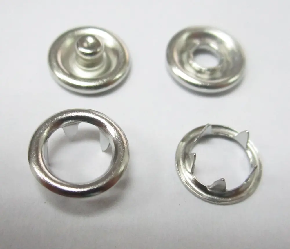 Free shipping ! 9.5mm 222 metal Ring Prong snap button Wholesale and