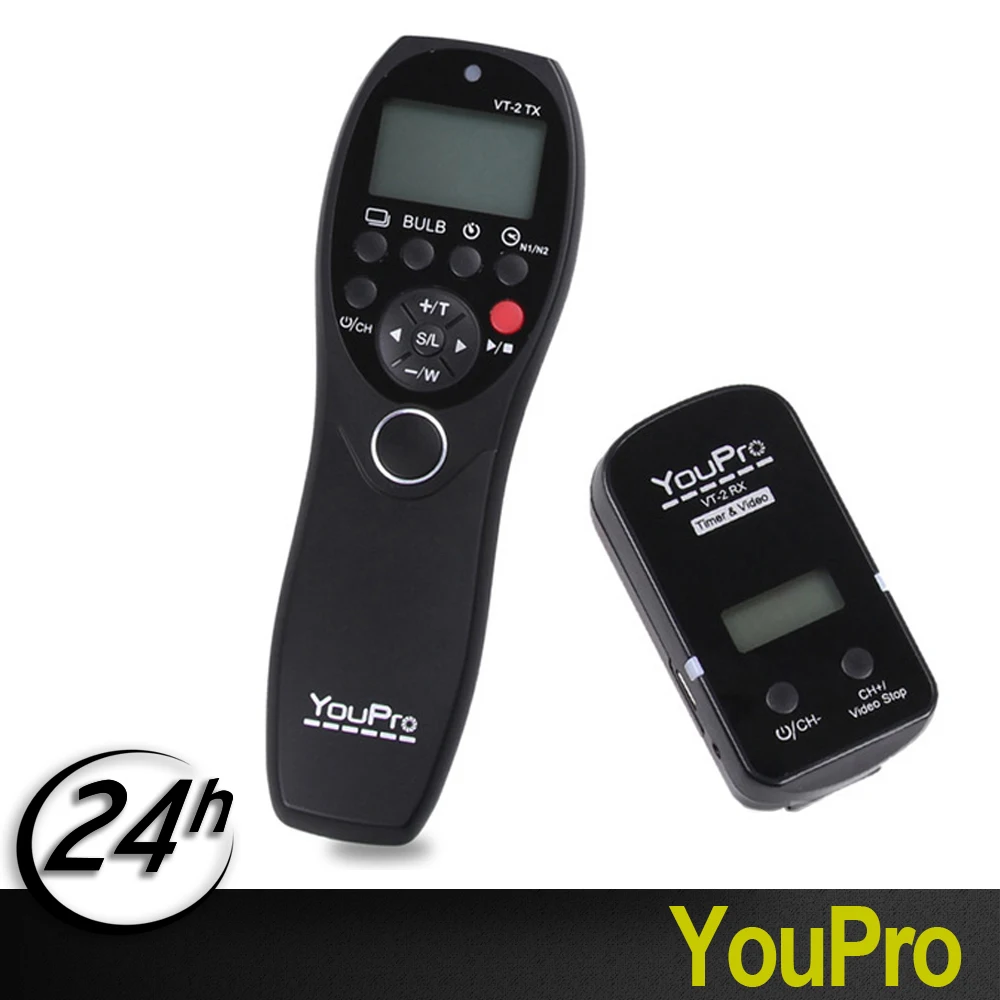

YouPro VT-2/S3 Wireless Remote Control Shutter Release Transmitter Receiver for Sony a7 a6300 a3000 HX400 RX100M2 DSLR Camera