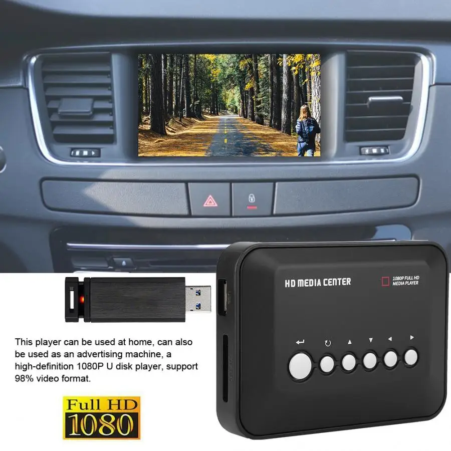Mini 1080P HDMI медиа Аудио Видео реклама плеер Поддержка SD карты|Проигрыватели HDD| |