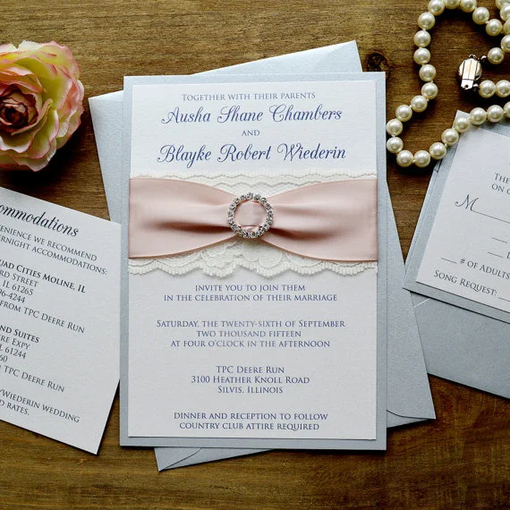 Eye Catching Wedding Invitations In Purple Pink And Silver Pink And Silver Wedding Invitations