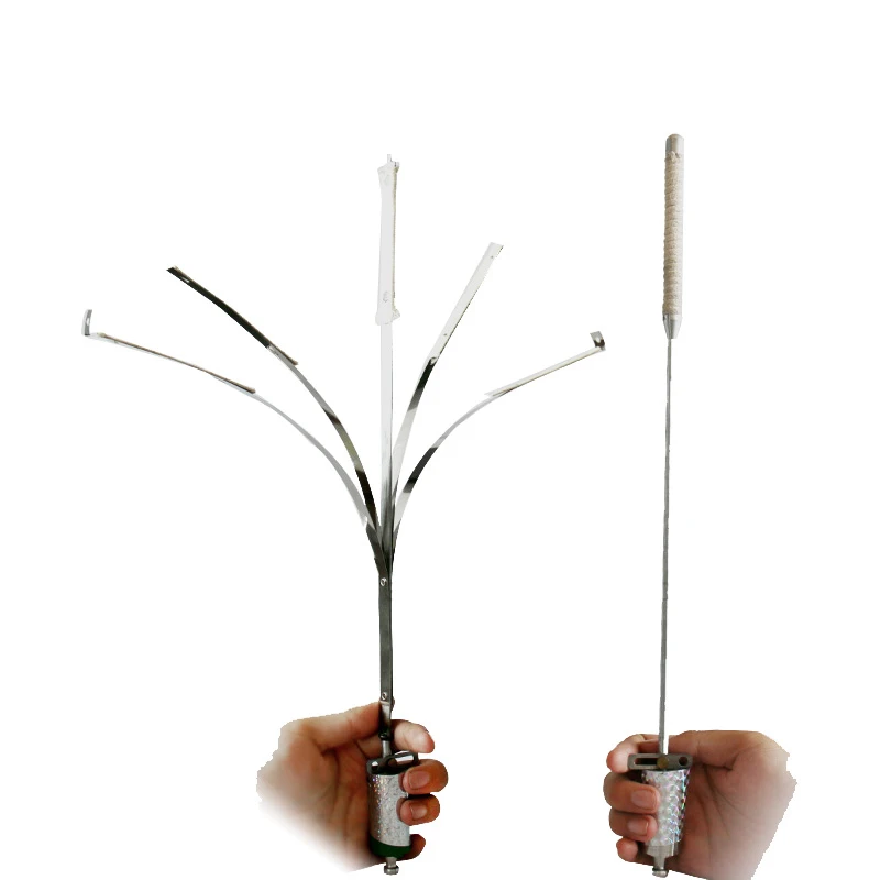 

Torch to cane appearing stick five fork wand magic tricks magic props