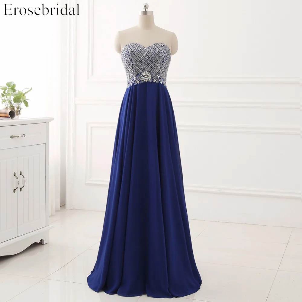 

2017 Sexy Off the Shoulder Sweatheart Beading Sequins Prom Dress A- Line Chiffon Evening Gown vestido de fiesta YY121