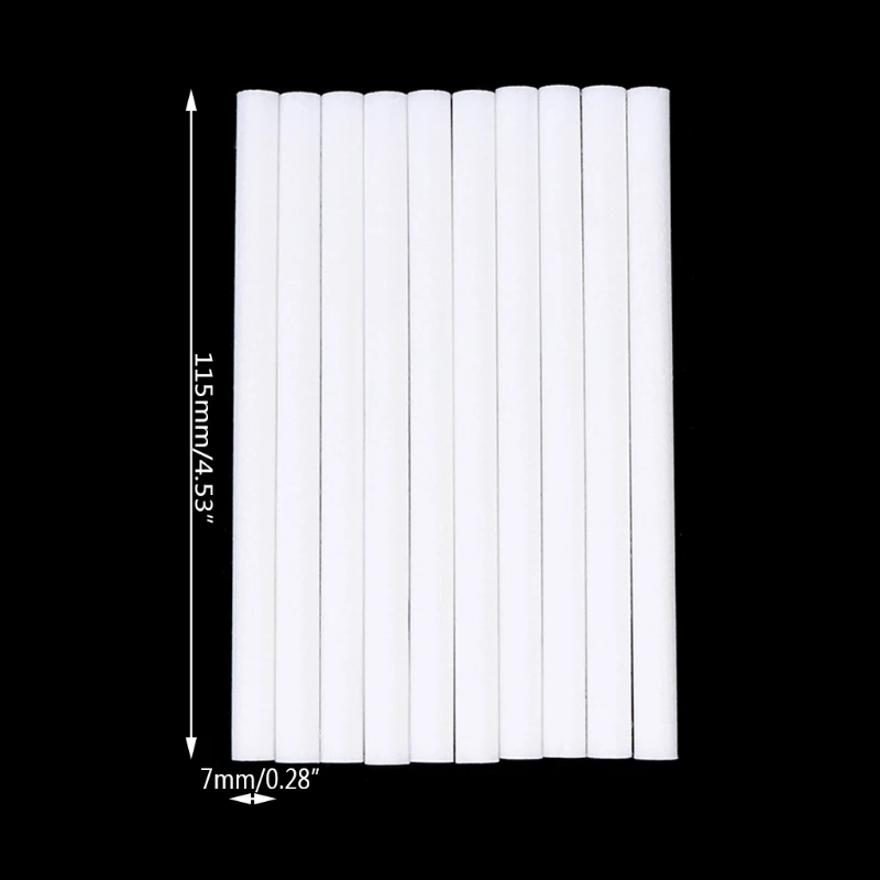 

10Pcs 7x115mm Humidifiers Filters Cotton Stick For Air Ultrasonic Aroma Diffuser