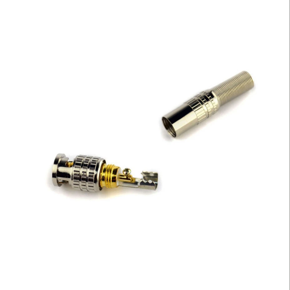 ZSVEDIO 10pcs Gold BNC Male Video Plug Coupler Connector to screw for RG59 Cable Adapter ZSVEDIO 10pcs Gold BNC Male Video Plug Coupler Connector to screw for RG59 Cable Adapter