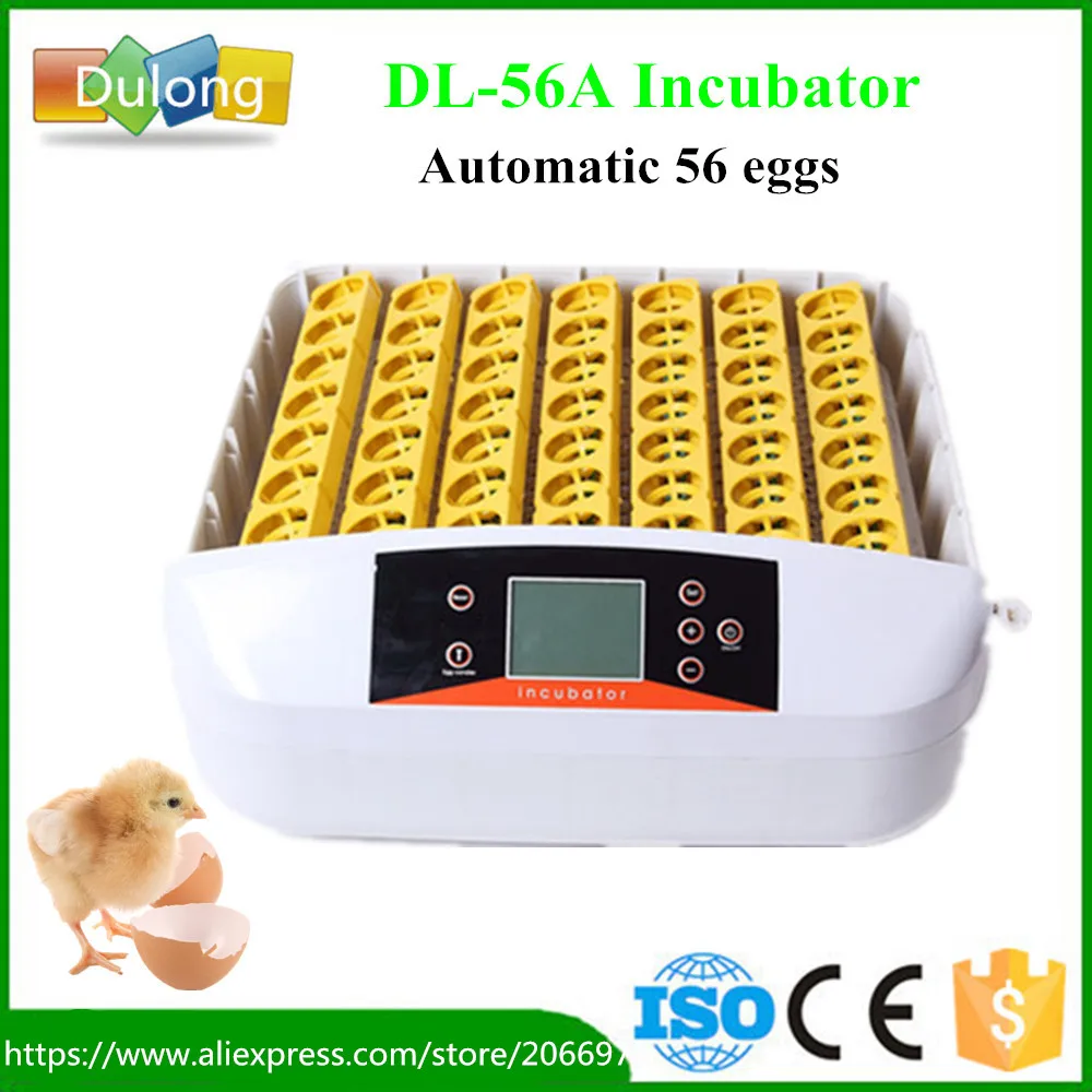 

Newest Brooder Automatic 56 Eggs Incubator Hatchery Auto Hatchers Machine With Working Indicator Light
