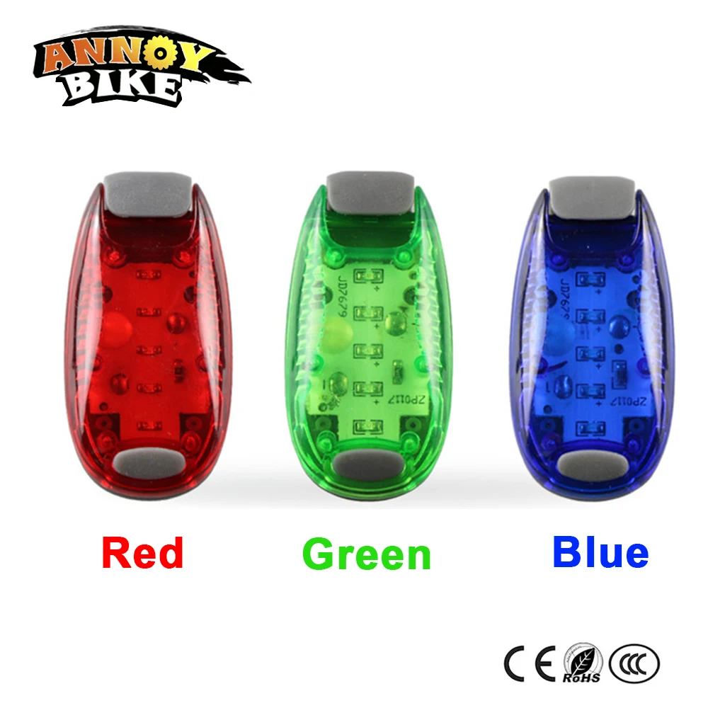 3 LED Safety Light Clip on Strobe/Running/Collar Lights Bike Warning
