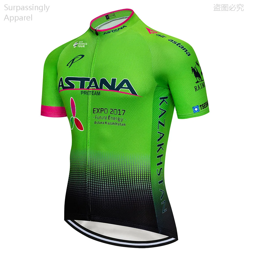 

Pro Team ASTANA Cycling Jersey 2019 Cycling Jersey Men MTB Ropa Ciclismo Breathable Men's Pro Cycling Shirt Bicycle Tops Maillot