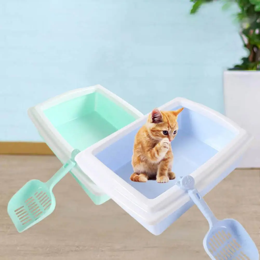 Cat Litter Box Sand Semi closed Puppy Pet Toilet Cleaning Supplies with