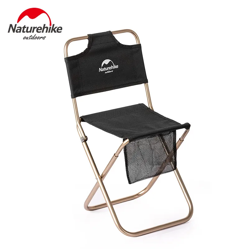 Naturehike NH Сверхлегкий Портативный стулья для кемпинга складные стулья для рыбалки алюминиевый сплав стул для кемпинга на открытом воздухе Рыбалка пляж