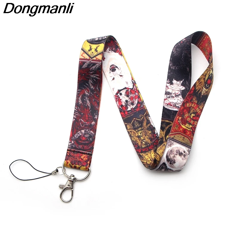 

DMLSKY Game of Thrones Keychains Lanyard Neck Key Strap for Phone Keys ID Card Cartoon Lanyards M2348