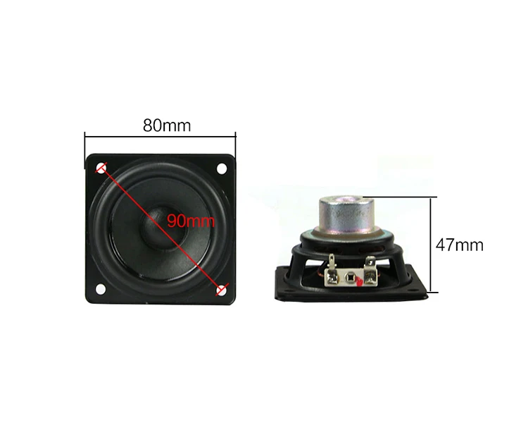 3 дюймовый низкочастотный динамик с басами Динамик 8OHM 20 Вт Неодимовый мультимедиа проектор для домашнего Театр настольные резиновые Динамик для SONY громкий Динамик "сделай сам", комплект из 2 предметов