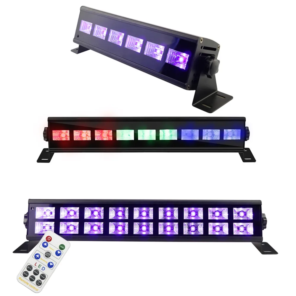 Светодиодный УФ прожектор DMX512 сценическое освещение с RGB подсветкой для