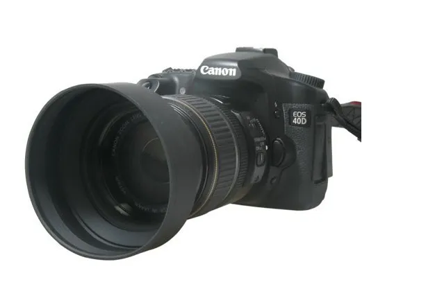 10 шт. 52 мм 3-Этап 3 in1 складной Резина складная бленда 52 мм DSIR объектив для Canon фотокамера Nikon Бесплатная доставка