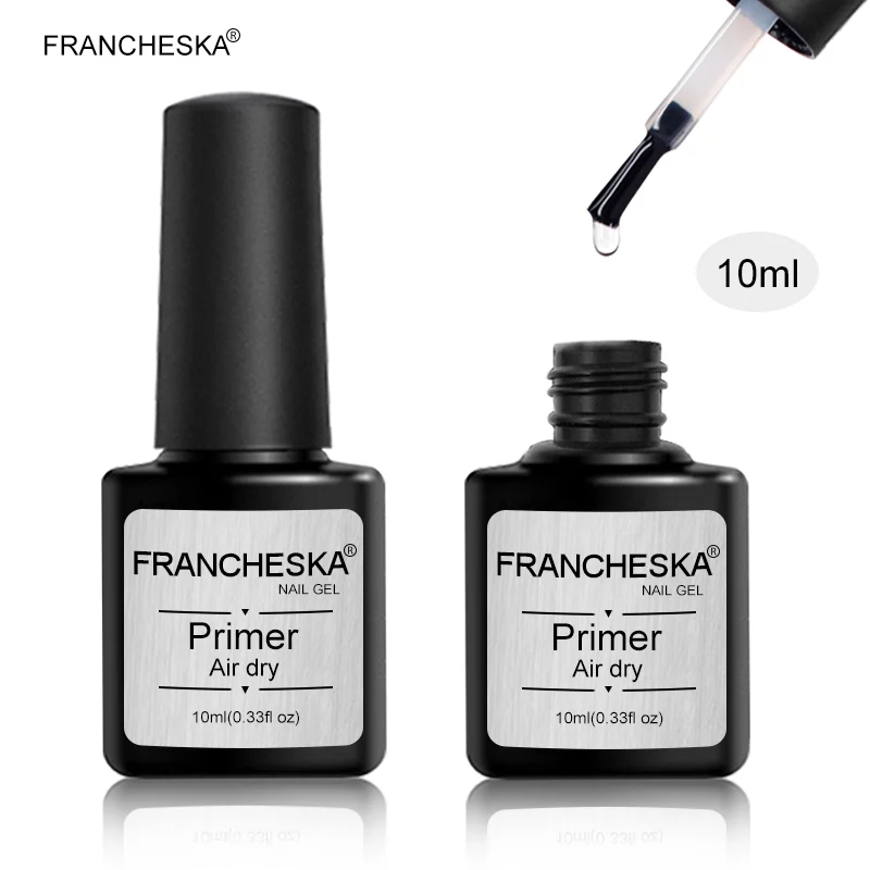 Francheska 10 مللي التمهيدي مسمار سريع الهواء الجاف مسمار التمهيدي مسمار الفن الاكريليك لا الحمضية التمهيدي قاعدة ديهيدراتور الأظافر بوندر السائ...