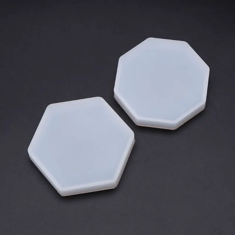 Силиконовые формы зеркало DIY эпоксидная смола ремесла ювелирных изделий кулон украшения геометрические шестиугольные ручной работы