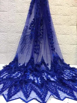 

Best selling fashion new edition beaded African lace embroidery Nigeria lace French mesh lace for wedding skirt dress