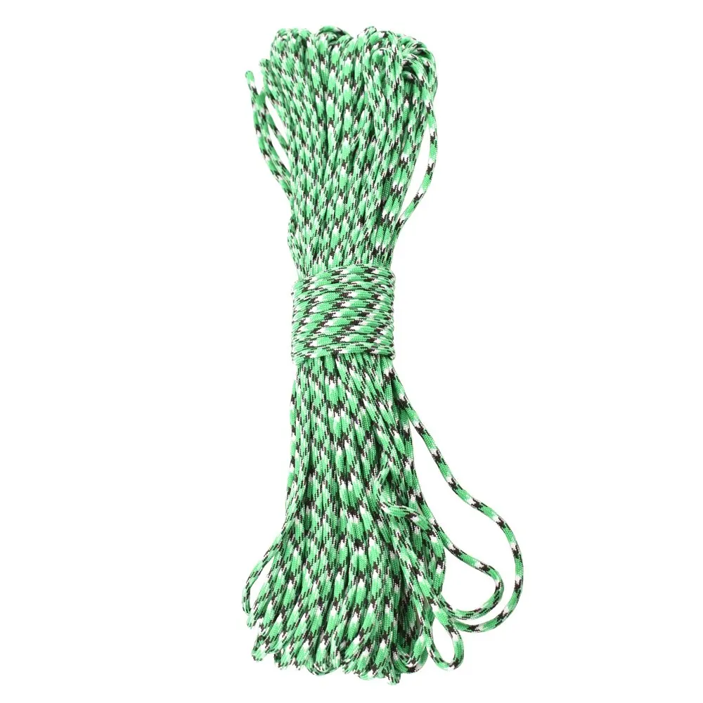 

100FT 4mm Paracord Parachute Cord 9 Strand Camping Parachute Cord For Hiking Camping Rope Climbing Lanyard Tent Rope
