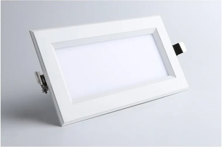 Встроенный с регулируемой яркостью светодиодный панельный светильник 12 Вт 18 Вт светодиодный точечные потолочные светильники AC110V-220V