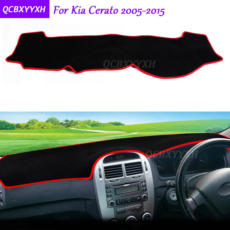 Для KIA Cerato 2005-2015 коврик для приборной панели защитный интерьер Photophobism коврик теневая Подушка Авто Стайлинг авто аксессуары Для KIA Cerato 2005-2015 коврик для приборной панели защитный интерьер Photophobism коврик теневая Подушка Авто Стайлинг авто аксессуары