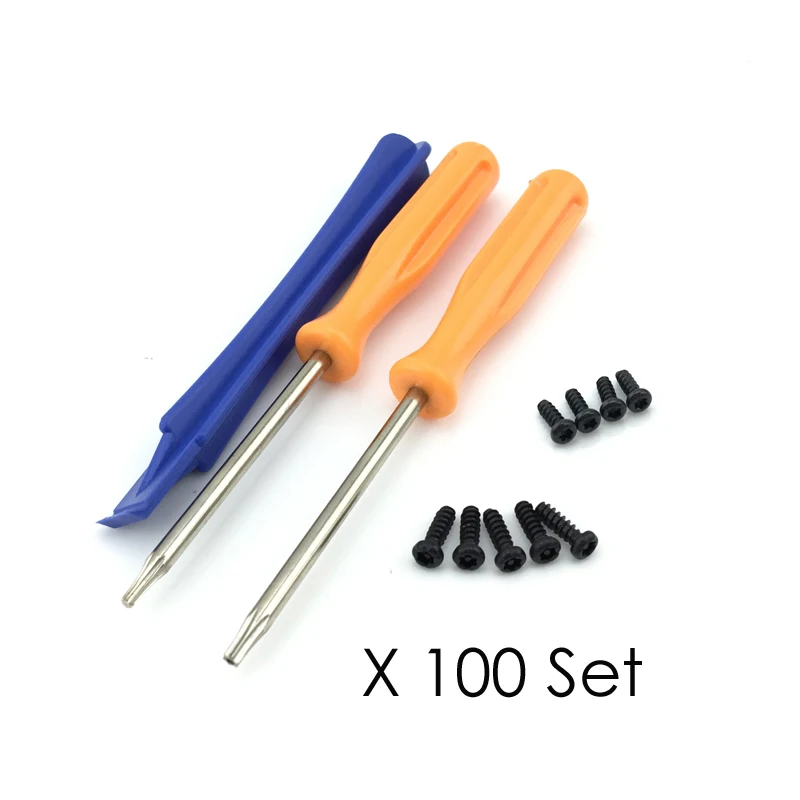 

Wholesale 100 sets T6 Screwdriver&Prying tool&screws&TorxT8 Security Torx Screwdriver for Xbox One Controller Mod Kits/ Repair